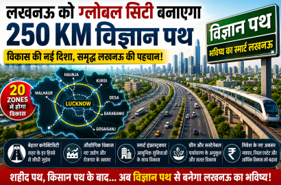 लखनऊ को ग्लोबल सिटी बनाने की तैयारी, 250 KM लंबे विज्ञान पथ से विकास को मिलेगी नई रफ्तार
