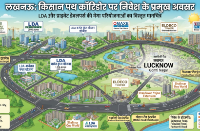 लखनऊ में कहाँ करें निवेश? किसान पथ कॉरिडोर पर LDA और प्राइवेट डेवलपर्स के बड़े प्रोजेक्ट्स