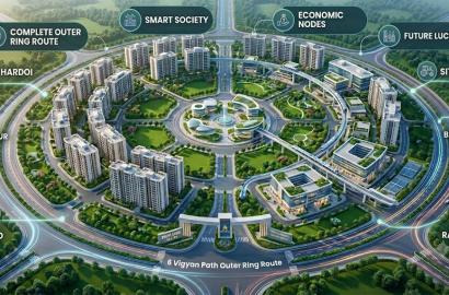 Lucknow's New 'Vigyan Path': The Future 6-Lane Expressway & Industrial Corridor